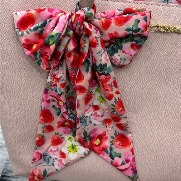 Betsey Johnson Pink Tote with Floral Bow - Picture 3 of 15